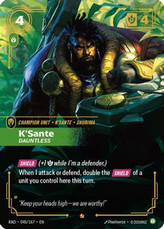 K'Sante, Dauntless (045/167) [Radiance] Foil-1