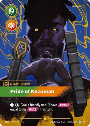 K'Sante, Pride of Nazumah (Overnumbered) (172/167) [Radiance] Foil-1