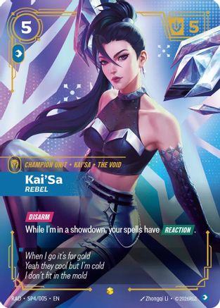 Kai'Sa, Rebel (SP) (SP4/005) [Radiance] Foil-1