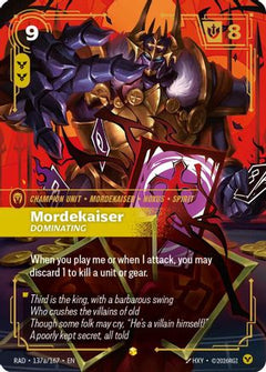 Mordekaiser, Dominating (Alternate Art) (137a/167) [Radiance] Foil-1