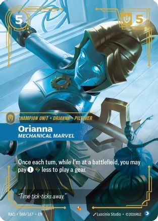 Orianna, Mechanical Marvel (068/167) [Radiance] Foil-1
