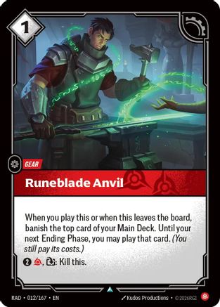 Runeblade Anvil (012/167) [Radiance]-1