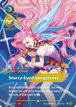 Seraphine, Starry-Eyed Songstress (Overnumbered) (174/167) [Radiance] Foil-1