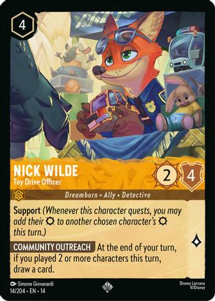 Nick Wilde - Toy Drive Officer (14/204) [Hyperia City]-1