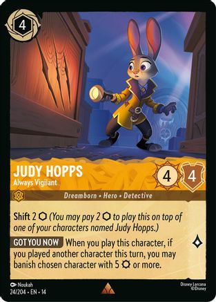 Judy Hopps - Always Vigilant (24/204) [Hyperia City] Cold Foil-1