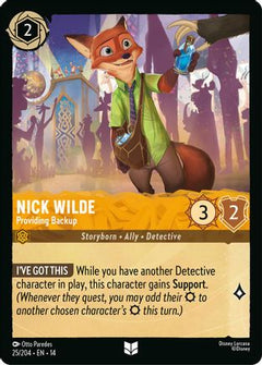 Nick Wilde - Providing Backup (25/204) [Hyperia City] Cold Foil-1