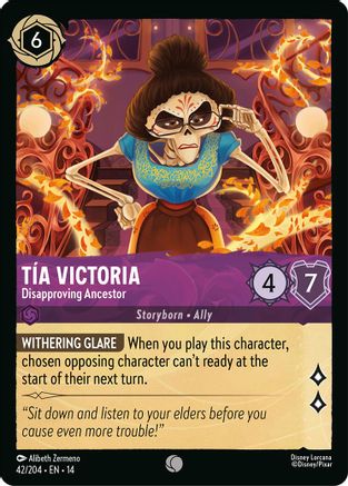 Tia Victoria - Disapproving Ancestor (42/204) [Hyperia City] Cold Foil