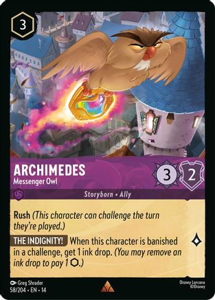 Archimedes - Messenger Owl (58/204) [Hyperia City] Cold Foil-1