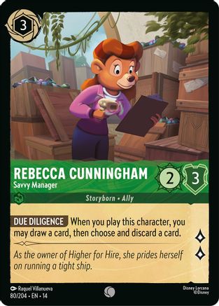 Rebecca Cunningham - Savvy Manager (80/204) [Hyperia City] Cold Foil-1