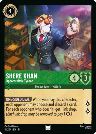 Shere Khan - Opportunistic Tycoon (81/204) [Hyperia City] Cold Foil-1