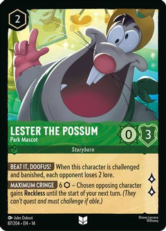 Lester the Possum - Park Mascot (87/204) [Hyperia City]-1