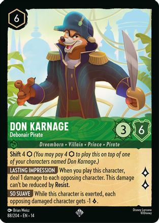 Don Karnage - Debonair Pirate (88/204) [Hyperia City] Cold Foil-1