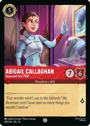 Abigail Callaghan - Seasoned Test Pilot (108/204) [Hyperia City] Cold Foil-1