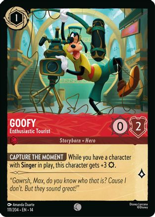 Goofy - Enthusiastic Tourist (111/204) [Hyperia City] Cold Foil-1