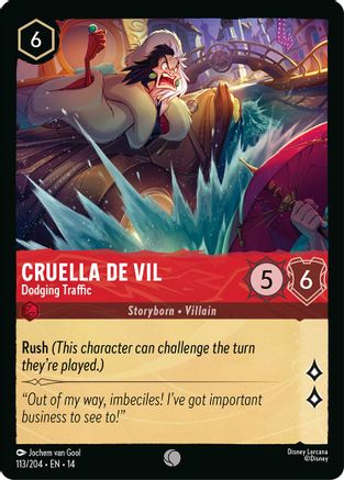 Cruella De Vil - Dodging Traffic (113/204) [Hyperia City] Cold Foil
