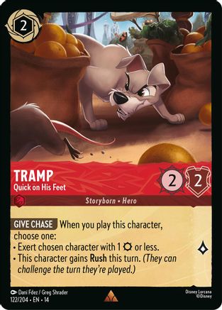 Tramp - Quick on His Feet (122/204) [Hyperia City] Cold Foil-1