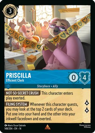 Priscilla - Efficient Clerk (148/204) [Hyperia City] Cold Foil-1
