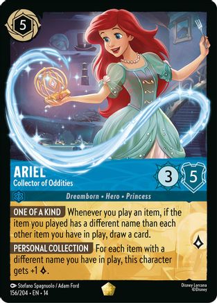Ariel - Collector of Oddities (156/204) [Hyperia City] Cold Foil