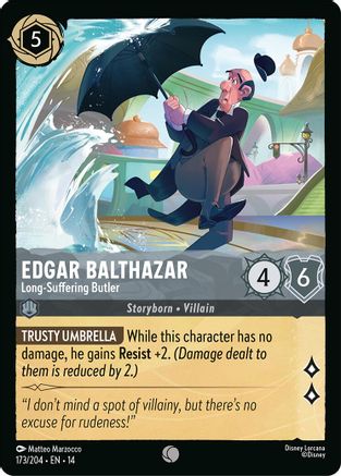 Edgar Balthazar - Long-Suffering Butler (173/204) [Hyperia City] Cold Foil-1