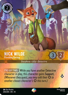 Nick Wilde - Providing Backup (Epic) (205/204) [Hyperia City] Holofoil-1