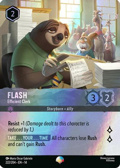 Flash - Efficient Clerk (Epic) (222/204) [Hyperia City] Holofoil-1