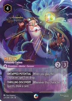 Merlin - Profoundly Curious (Enchanted) (227/204) [Hyperia City] Holofoil-1