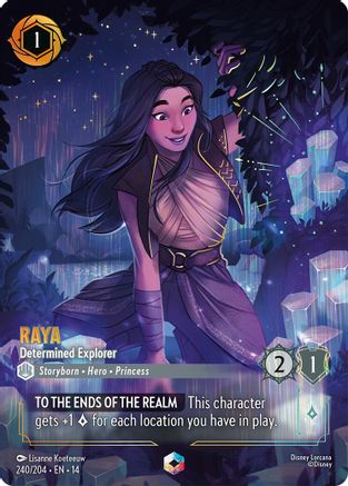 Raya - Determined Explorer (Enchanted) (240/204) [Hyperia City] Holofoil-1