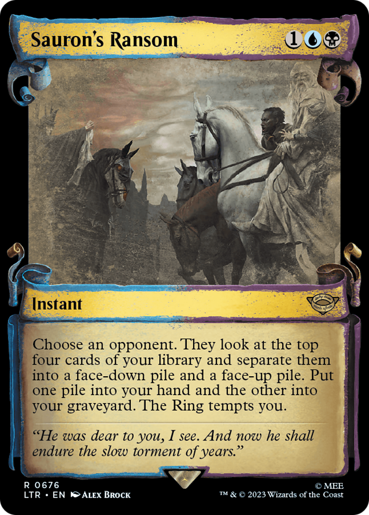 Sauron's Ransom (Showcase Scrolls) (676) [The Lord of the Rings: Tales of Middle-earth] foil - Deck Out Gaming