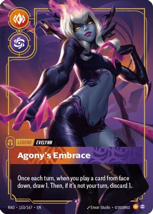 Evelynn, Agony's Embrace (153/167) [Radiance] Foil-1