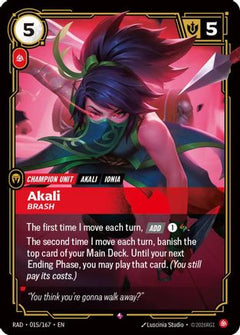 Akali, Brash (015/167) [Radiance] Foil-1