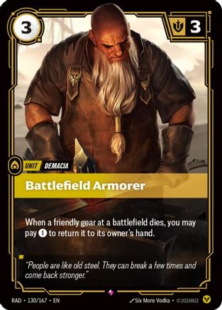 Battlefield Armorer (130/167) [Radiance] Foil-1