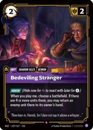 Bedeviling Stranger (107/167) [Radiance] Foil