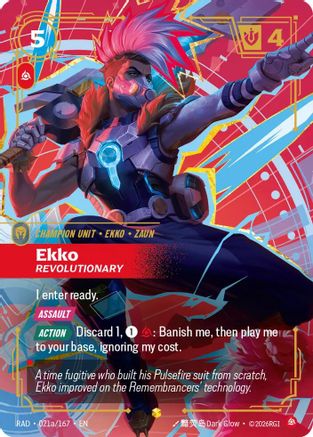 Ekko, Revolutionary (Alternate Art) (021a/167) [Radiance] Foil-1