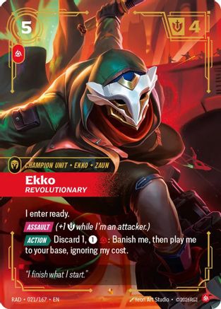 Ekko, Revolutionary (021/167) [Radiance] Foil