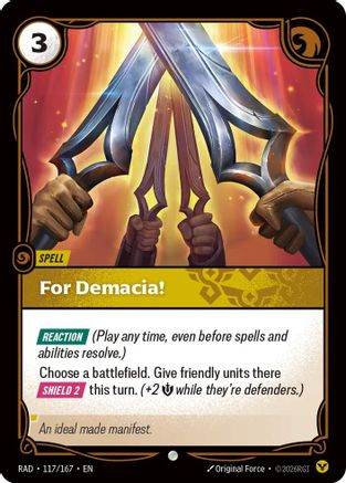 For Demacia! (117/167) [Radiance] - Deck Out Gaming