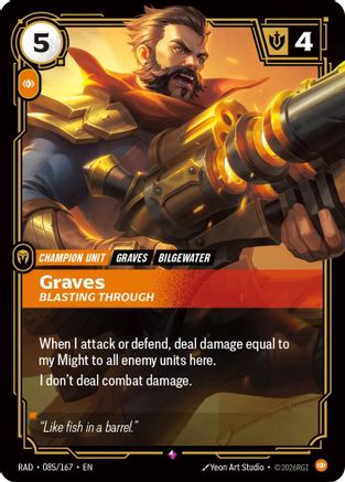 Graves, Blasting Through (085/167) [Radiance] Foil-1