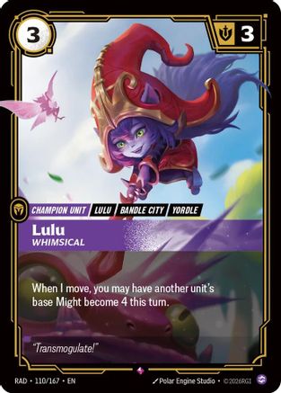 Lulu, Whimsical (110/167) [Radiance] Foil