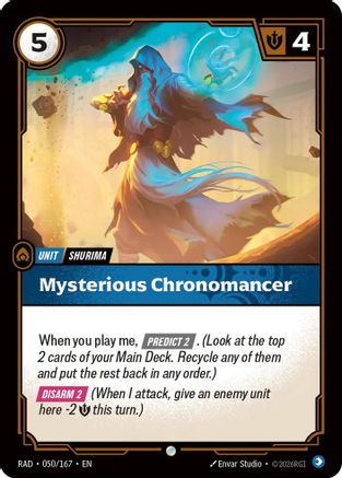 Mysterious Chronomancer (050/167) [Radiance]-1