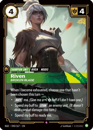 Riven, Broken Blade (043/167) [Radiance] Foil-1