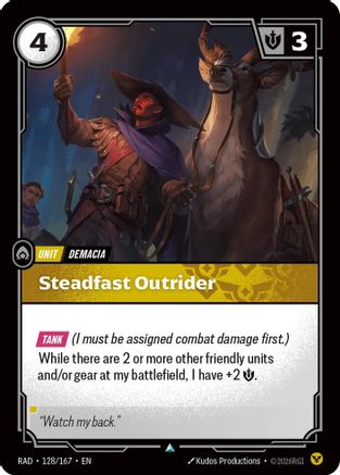 Steadfast Outrider (128/167) [Radiance]-1