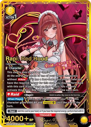 Rapi: Red Hood (PcSR**) (UP01BT/NIK-2-005) [UP01BT: GODDESS OF VICTORY: NIKKE Precious Booster] Foil - Deck Out Gaming