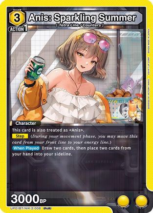 Anis: Sparkling Summer (008) (UP01BT/NIK-2-008) [UP01BT: GODDESS OF VICTORY: NIKKE Precious Booster] Foil - Deck Out Gaming