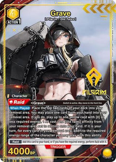 Grave (011) (PcR*) (UP01BT/NIK-2-011) [UP01BT: GODDESS OF VICTORY: NIKKE Precious Booster] Foil - Deck Out Gaming