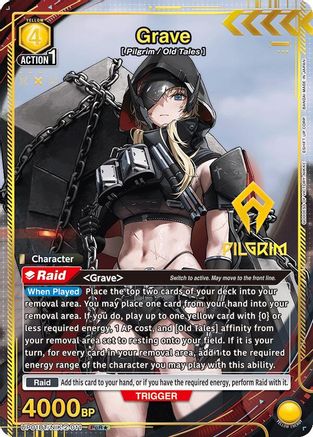 Grave (011) (PcR*) (UP01BT/NIK-2-011) [UP01BT: GODDESS OF VICTORY: NIKKE Precious Booster] Foil - Deck Out Gaming