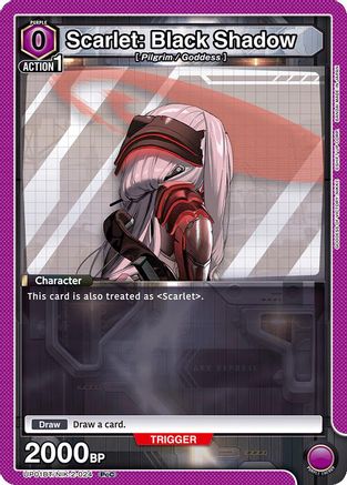 Scarlet: Black Shadow (024) (UP01BT/NIK-2-024) [UP01BT: GODDESS OF VICTORY: NIKKE Precious Booster] Foil - Deck Out Gaming