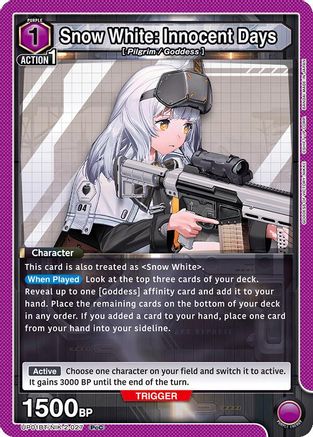 Snow White: Innocent Days (027) (UP01BT/NIK-2-027) [UP01BT: GODDESS OF VICTORY: NIKKE Precious Booster] Foil - Deck Out Gaming