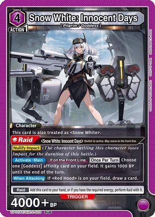 Snow White: Innocent Days (028) (UP01BT/NIK-2-028) [UP01BT: GODDESS OF VICTORY: NIKKE Precious Booster] Foil - Deck Out Gaming