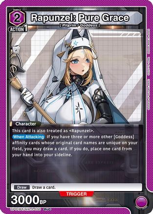 Rapunzel: Pure Grace (030) (UP01BT/NIK-2-030) [UP01BT: GODDESS OF VICTORY: NIKKE Precious Booster] Foil - Deck Out Gaming