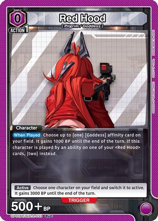 Red Hood (033) (UP01BT/NIK-2-033) [UP01BT: GODDESS OF VICTORY: NIKKE Precious Booster] Foil - Deck Out Gaming