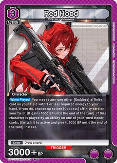 Red Hood (034) (UP01BT/NIK-2-034) [UP01BT: GODDESS OF VICTORY: NIKKE Precious Booster] Foil - Deck Out Gaming
